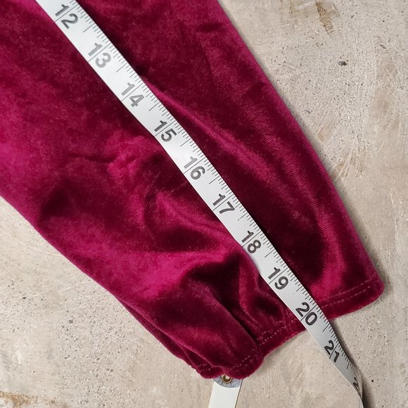VINTAGE Lisanne 60s 70a Mini Velour Dress Wine Burgandy - Picture 13 of 16